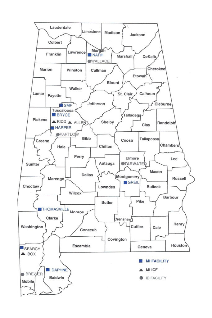 ADMH-facilities – Alabama Department of Mental Health