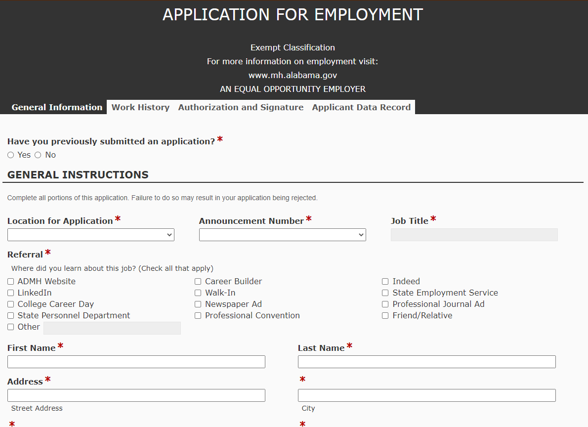 State mental health department launches new online job application