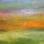 painting with waves of soft landscape colors