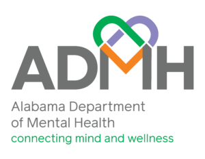 ADMH logo which stands for Alabama Department of Mental Health