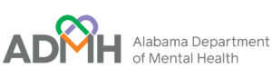 ADMH logo which stands for Alabama Department of Mental Health