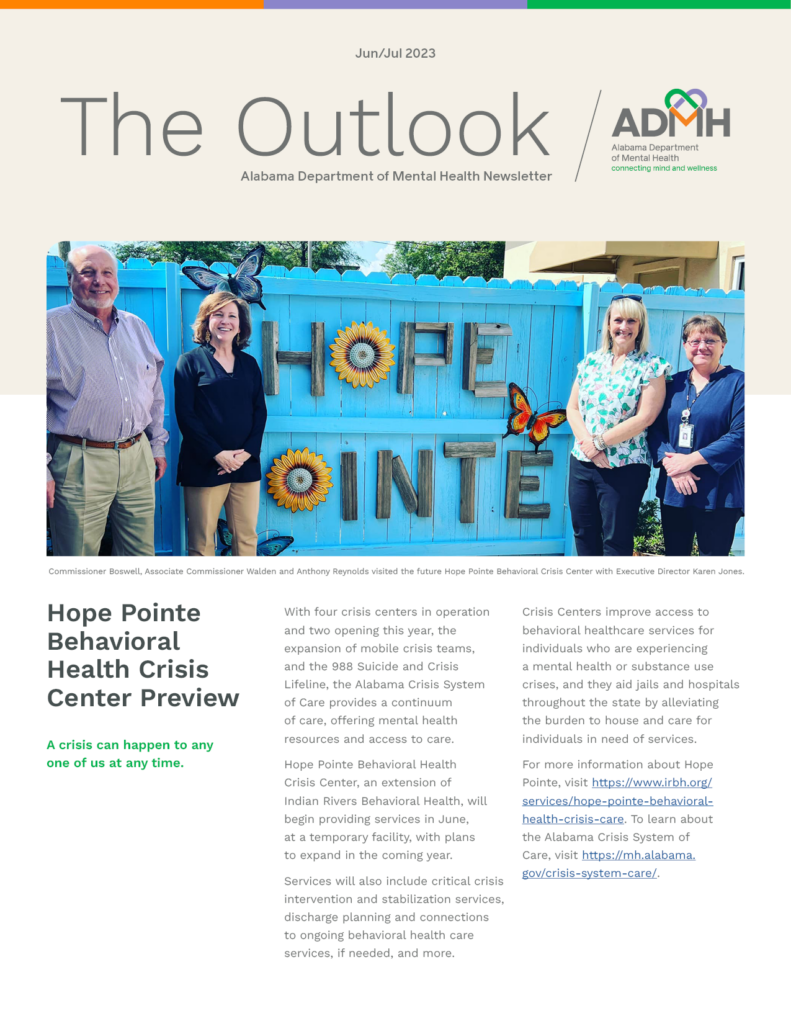 Cover image of June/July 2023 edition of The Outlook newsletter
