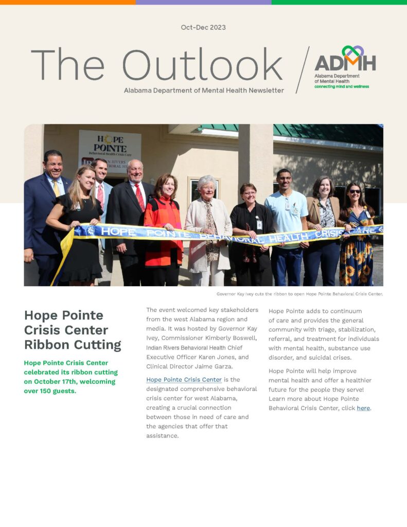 Cover image of October/November/December 2023 edition of The Outlook newsletter