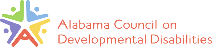 Logo of the Alabama Council on Developmental Disabilities featuring a stylized tree with multicolored leaves and the acronym ACDD beneath it.