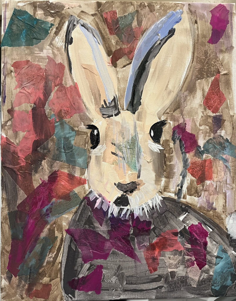 painting of a rabbit