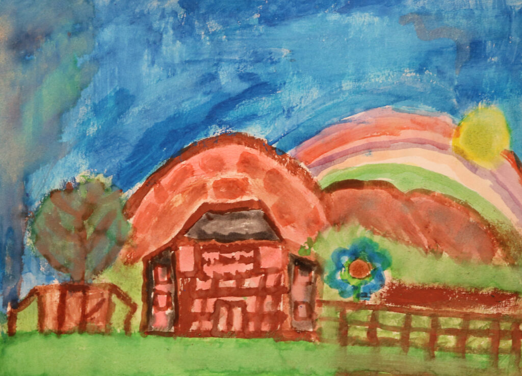 a house on a prairie