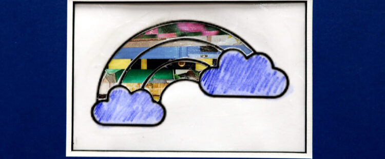 stylized rainbow