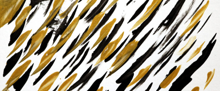 black and gold raindrops