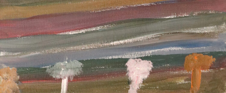 landscape with trees