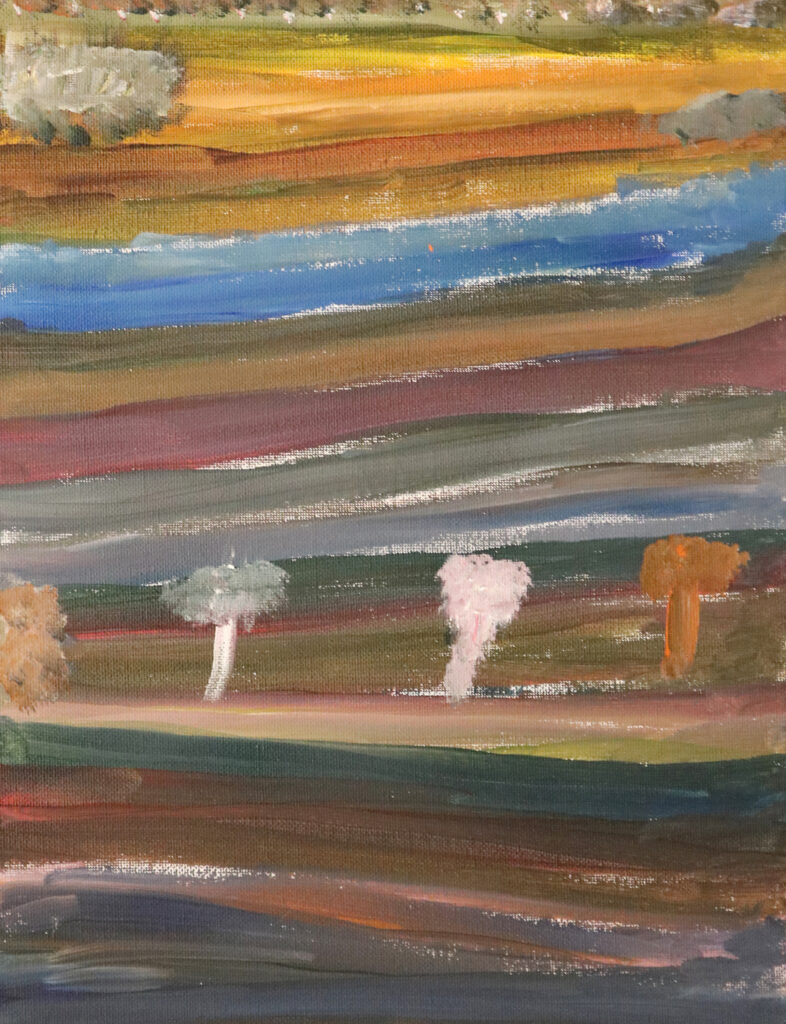 landscape with trees