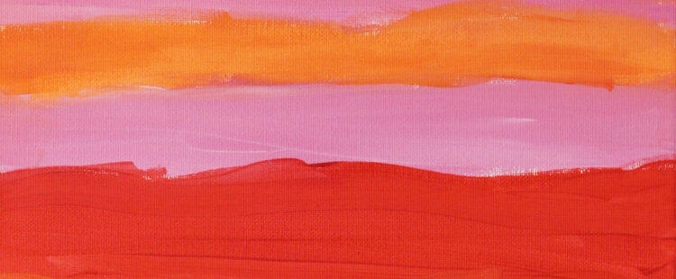 colorful stripes of red and orange hues