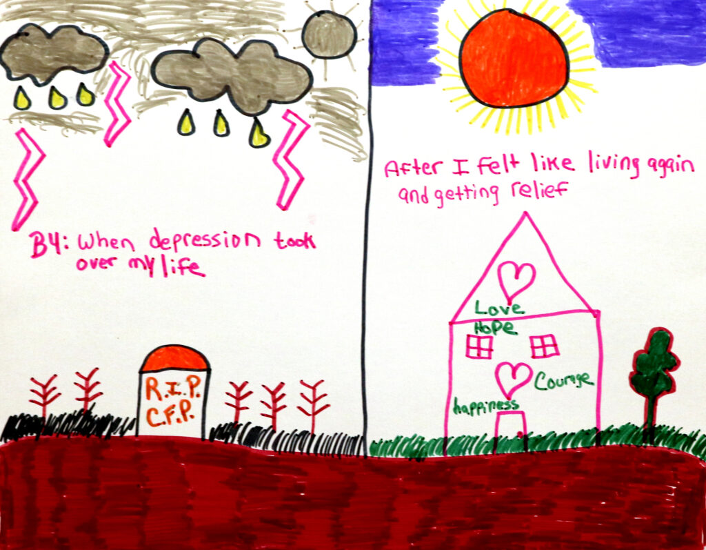 life story depicted on the page