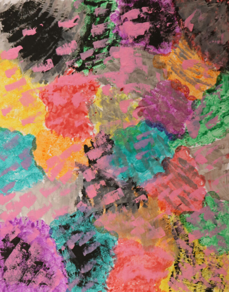 splotches of many colors