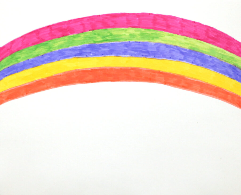 a large rainbow