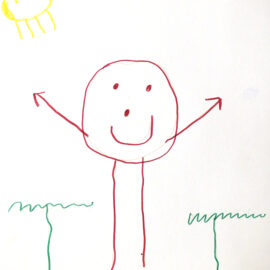 A Person with a Smiley Face