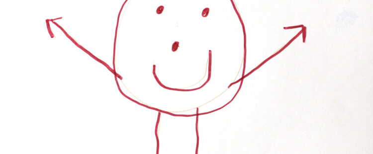 a very happy figure