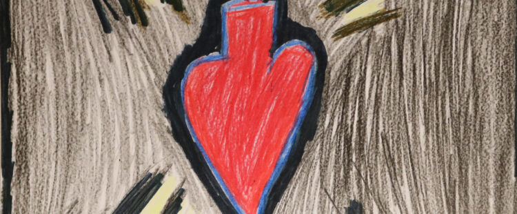 a heart on fire
