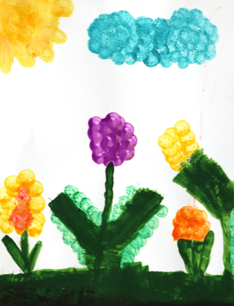 flowers in many colors