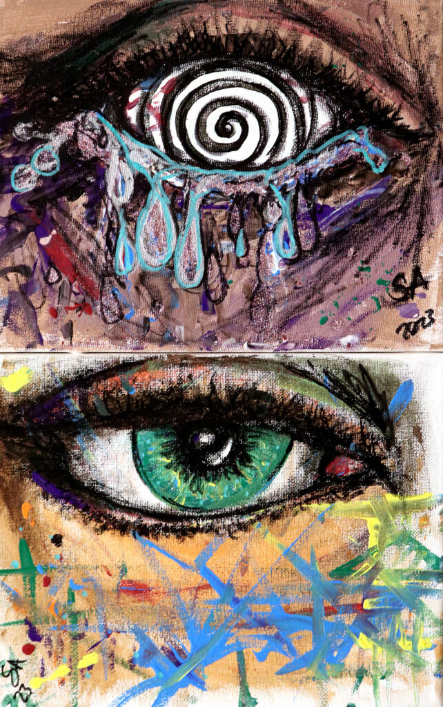 two very different eyes
