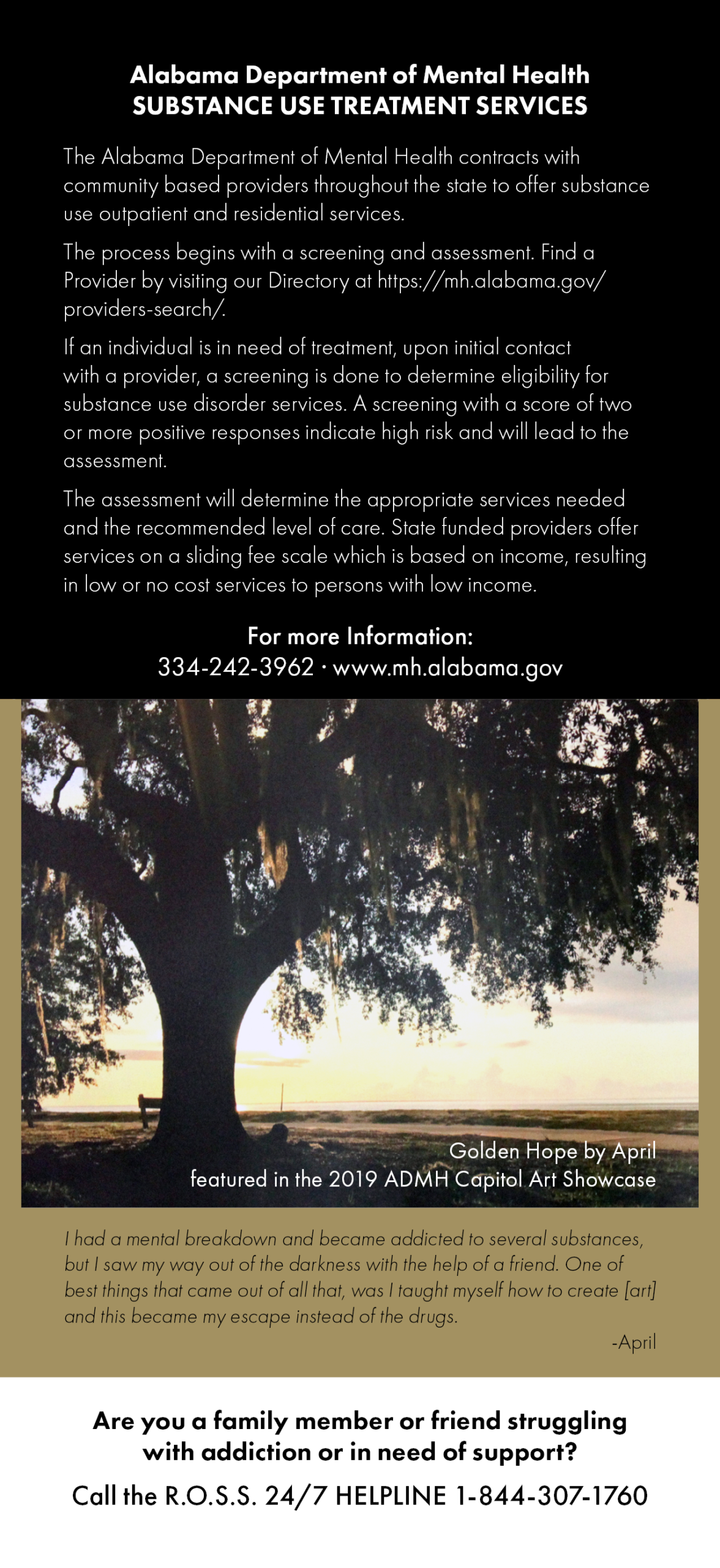 ADMH Substance Use Treatment Services Overview